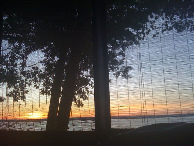 (339).  Sunrise at our lakeside paradise